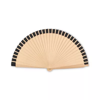 Wachlarz drewniany z 34 żebrami WOODFAN - Czarny (MO2883-03)