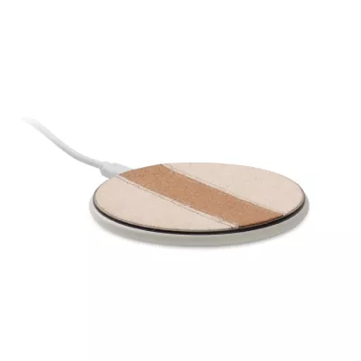 Ładowarka bezprzewodowa 15W z korkiem CORTLESS - Bialy (MO2593-06)