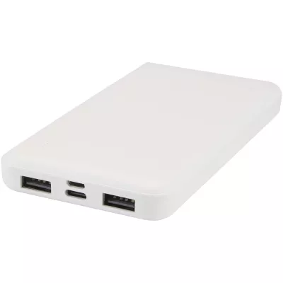 Intan powerbank o pojemności 10 000 mAh i mocy 10 W z tworzyw sztucznych pochodzących z recyklingu - Biały (12445801)
