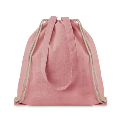 Torba ze sznurkiem z recyklingu 140 g/m² MOIRA DUO - Czerwony (MO9603-05)