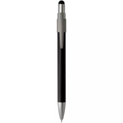 Rill długopis z certyfikatem RCS z recyklingu z rysikiem i fidget spinnerem (czarny tusz) - Czarny (10644790)