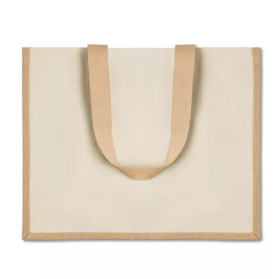 Torba jutowa laminowana CAMPO DE FIORI - Bezowy (MO8967-13)