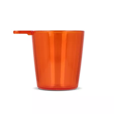 Kieliszek festiwalowy ze smyczą - pomarańczowy transparentny (LT90870-N0426)