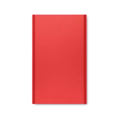 Powerbank płaski 4000 mAh aluminiowy POWERFLAT C - Czerwony (MO6825-05)