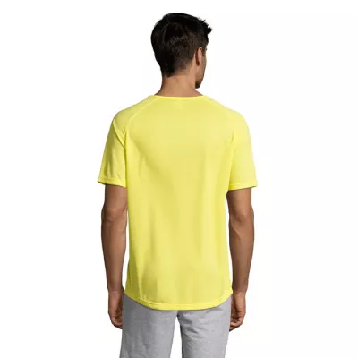 Koszulka sportowa męska raglan 140 g/m² Sol's SPORTY - Lemon (S11939-LE)