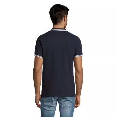 Koszulka polo męska bawełniana 200 g/m² Sol's PASADENA - Francuski Granatowy/biały (S00577-FW)