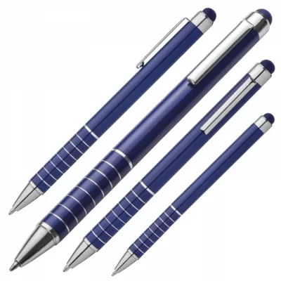 Długopis metalowy touch pen LUEBO - niebieski (041804)