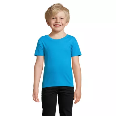 Koszulka dziecięca organiczna Sol's PIONEER KIDS - Aqua (S03578-AQ)