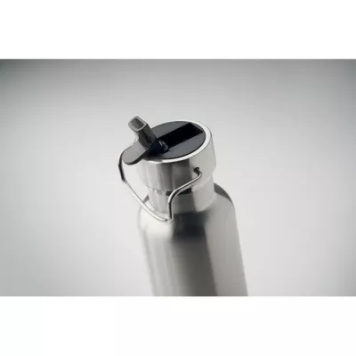 Butelka termiczna ze słomką 660 ml RIFLOW - Srebrny Mat (MO2283-16)