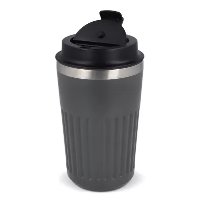 Termos na kawę ze stali nierdzewnej pochodzącej z recyklingu, 400 ml - szary (LT98698-N0061)