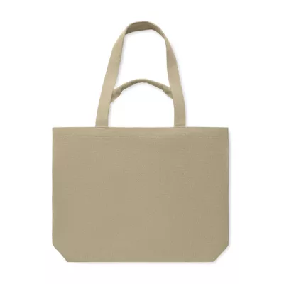 Torba plażowa z recyklingu 320 g/m² MALDI BEACH - Khaki (MO2485-39)