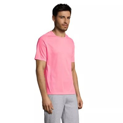 Koszulka sportowa męska raglan 140 g/m² Sol's SPORTY - Neonowy Róż 2 (S11939-NP)