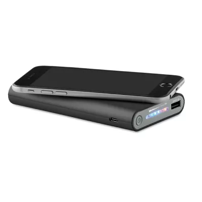 Powerbank bezprzewodowy 8000 mAh VIGOR - Czarny (MO9238-03)