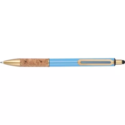 Długopis metalowy touch pen CAPRI - jasnoniebieski (369024)