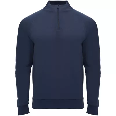 Epiro bluza unisex z długim rękawem i zamkiem błyskawicznym 1/4 200 g/m² - Navy Blue (R1115-NAVYBLUE)