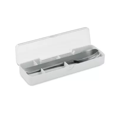 Zestaw sztućców stalowych w etui MESTECK - Bialy (MO2677-06)