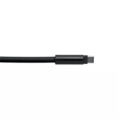Smycz do telefonu z kablem 60W USB-C COCHARGE - Czarny (MO2618-03)