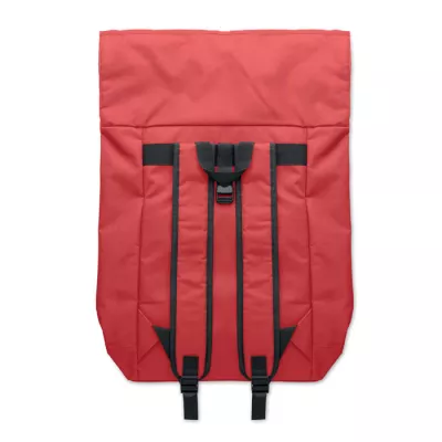 Plecak rolltop na laptop 15" z poliestru 600D IREA - Czerwony (MO2170-05)