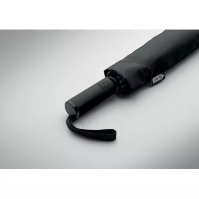 Parasol odwrotny składany 23" z RPET AGUMBE - Czarny (MO2925-03)