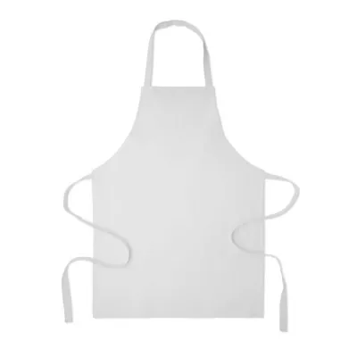 Fartuch z bawełny z recyklingu 180 g/m² SOUS COLOUR - Bialy (MO2571-06)