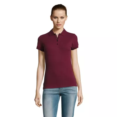 Koszulka polo damska piqué 170 g/m² Sol's PASSION - Burgundy (S11338-BG)