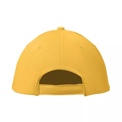 Czapka z daszkiem bawełniana 160 g/m² BASIE APOLLO - Zólty (MO8834-08)