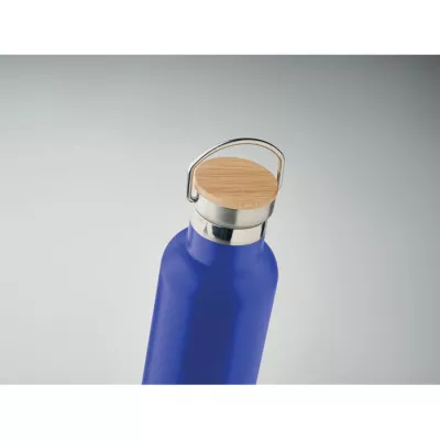 Termos z bambusową pokrywką 750 ml HELSINKI MED - Niebieski (MO6372-04)
