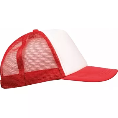 Czapka z daszkiem 5 paneli EGMOND - czerwony (425805)