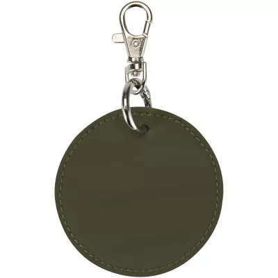 Resi Plus brelok z okrągłą zawieszką z recyklingowanego materiału z certyfikatem GRS  - Leśny zielony (13014064)
