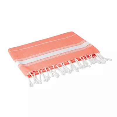Ręcznik hammam bawełniany 90x170 cm 180 g/m² MALIBU - Pomaranczowy (MO9221-10)