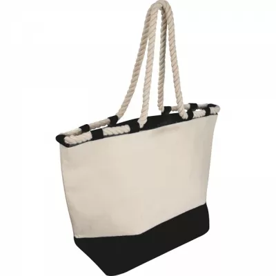 Torba plażowa z juty LIANA - czarny (6086403)