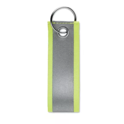 Brelok odblaskowy z poliestru REFLEKEY - Fluorescencyjny Zólty (MO2104-70)