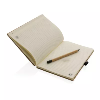 Bambusowy notatnik A5 z ołówkiem Infinity - brązowy (P774.469)