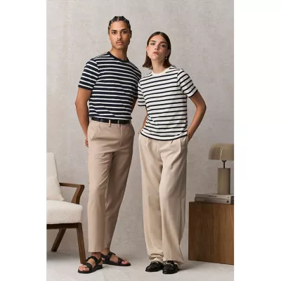 Koszulka unisex organiczna 175 g/m² Sol's LEGEND - Off White| Navy (S03981-AZ)
