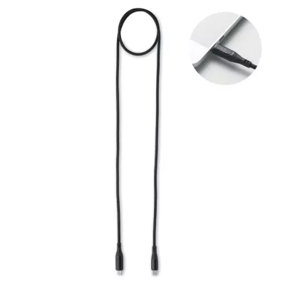 Kabel USB-C 100W z wyświetlaczem mocy TYPSO - Czarny (MO2676-03)