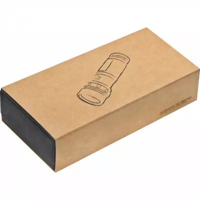 Latarka metalowa 14 LED ERASMO - czarny (8842203)