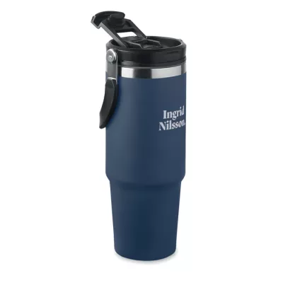 Kubek termiczny ze słomką ze stali 850 ml SUMA HAND - Francuski Granat (MO2561-85)