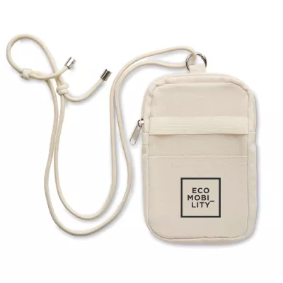 Torebka na telefon z recyklingu 280 g/m² MOBIBOLSA - Bezowy (MO2519-13)