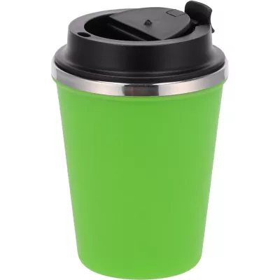 Kubek termiczny 350 ml z powłoką z recyklingu METODY - jasnozielony (8496229)