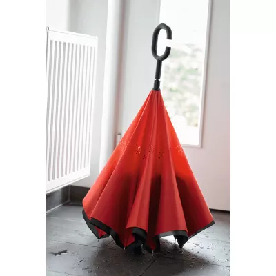 Parasol FLIPPED - czarny, czerwony (56-0103371)