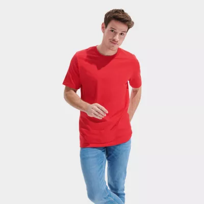 Koszulka unisex z czesanej bawełny Sol's TUNER - Czerwony (S04203-RD)