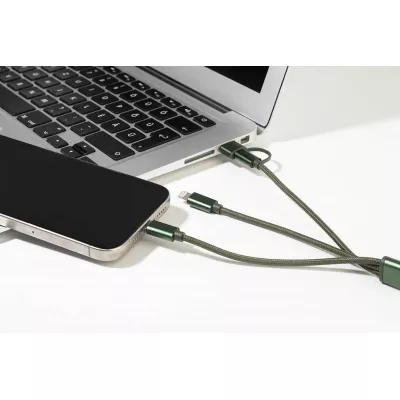 Rafob brelok kabel ładujący USB - ciemno zielony (AP864127-07A)