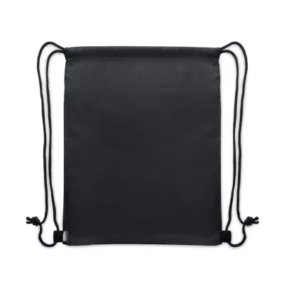 Worek ze sznurkiem z RPET 600D z kieszenią BANGKOK BAG - Kamienny Szary (MO2639-15)
