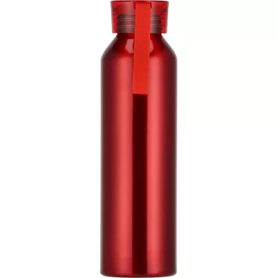 Butelka z aluminium z recyklingu CORK 600 ml - czerwony (424705)