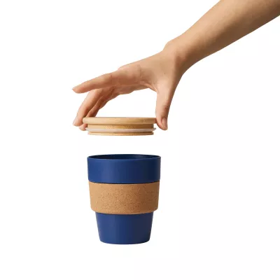 Kubek podróżny TRAVEL GRIP - granatowy (56-0304566)