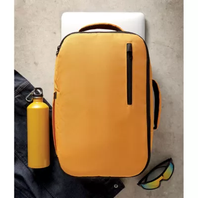 Plecak kabinowy z RPET na laptop 15" FLYSAFE - Ochre (MO2840-78)