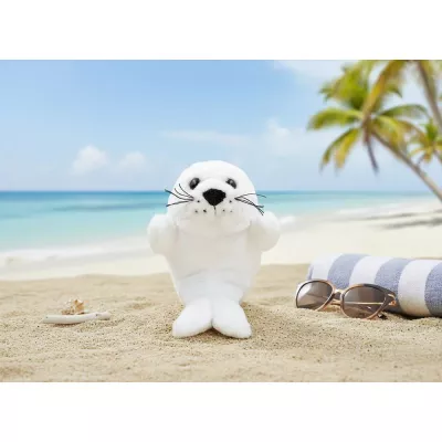 Pluszowa foka | Zeal - biały (HE846-02)