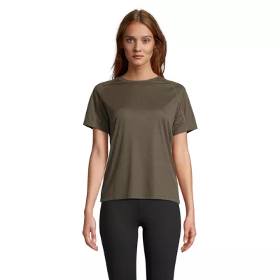 Koszulka sportowa damska Sol's VORTEX WOMEN - Army (S04788-AR)