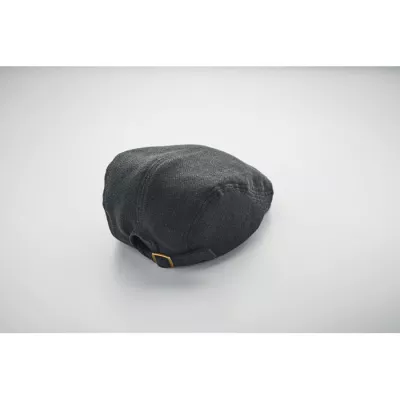 Czapka kaszkiet melanżowa 335 g/m² BLIND PEAK - Czarny (MO2966-03)
