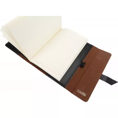 Notatnik A5 w linie CrisMa EDNA - czarny (2477703)